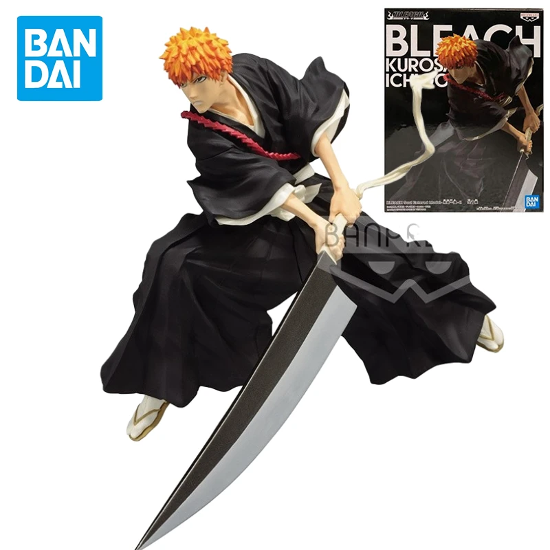 

Оригинальные очки Bandai, фабрика Jingpin отбеливатель Kurosaki Ichigo Zanpakuto, фигурка, модель, анимационные периферийные игрушки, подарочные украшения