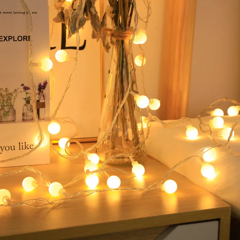 

Navidad LED Spherical Lamp String Holiday Lighting Fairy Garden Decoration Outdoor Waterproof Christmas Wedding Party Lights