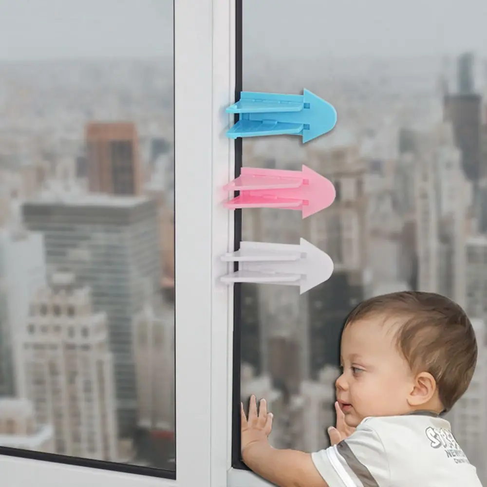 

Baby Safety Lock for Sliding Door Window Children Protection Lock Drawer Cabinet Door Wardrobe Anti-pinch Wings Kids Safety Lock