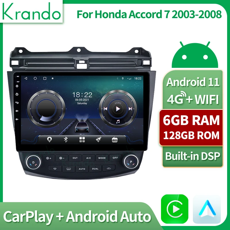 

Krando IPS full touch screen head unit for Honda Accord 7 2003-2008 Car Radio GPS Multimedia Player Navigation System Monitor