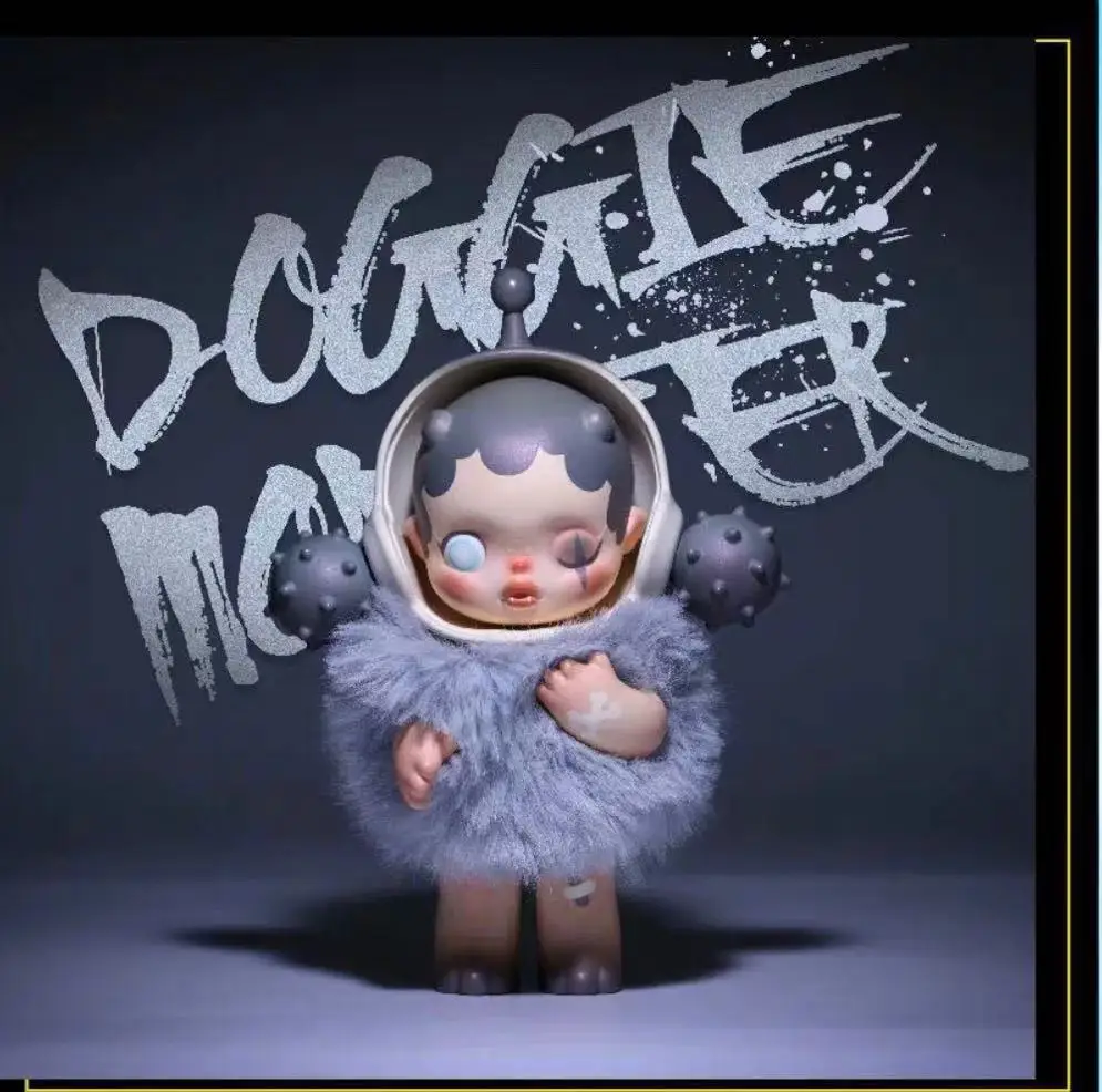 

Genuine Popmart Skullpanda DOGGIE- ROWROW 12.5cm Cute Action Anime Figures Toys Kawaii Desk Surprise Doll Birthday Gift for Girl