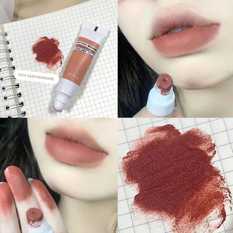 

Lip Pigment Lip Glaze 6 Colors Soft Mist Lip Gloss Red Lip Tint Mud Velvet Matte Lipstick Lips Makeup Liquid Lipstick Lipgloss