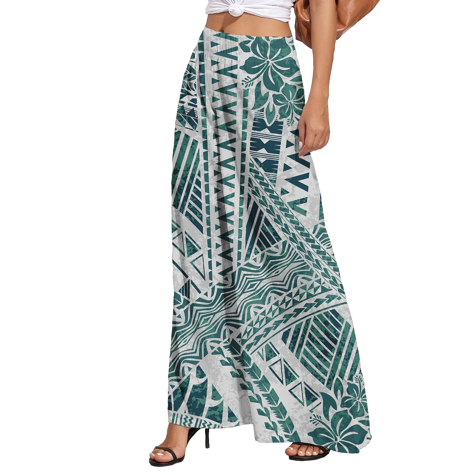 Модная женская одежда из бутика брюки с широкими штанинами летняя пляжная