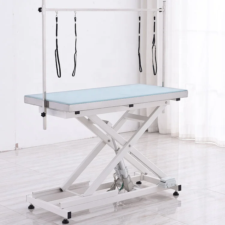 

Электрический перекрестный подъемный светодиодный светильник, большой стол для ухода за собаками для продажи