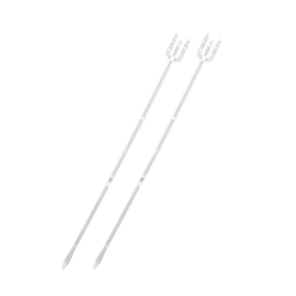 

80Pcs Floral Picks Straight Floral Picks Holders Transparent Fork for Cards Photos Floral Arrangement