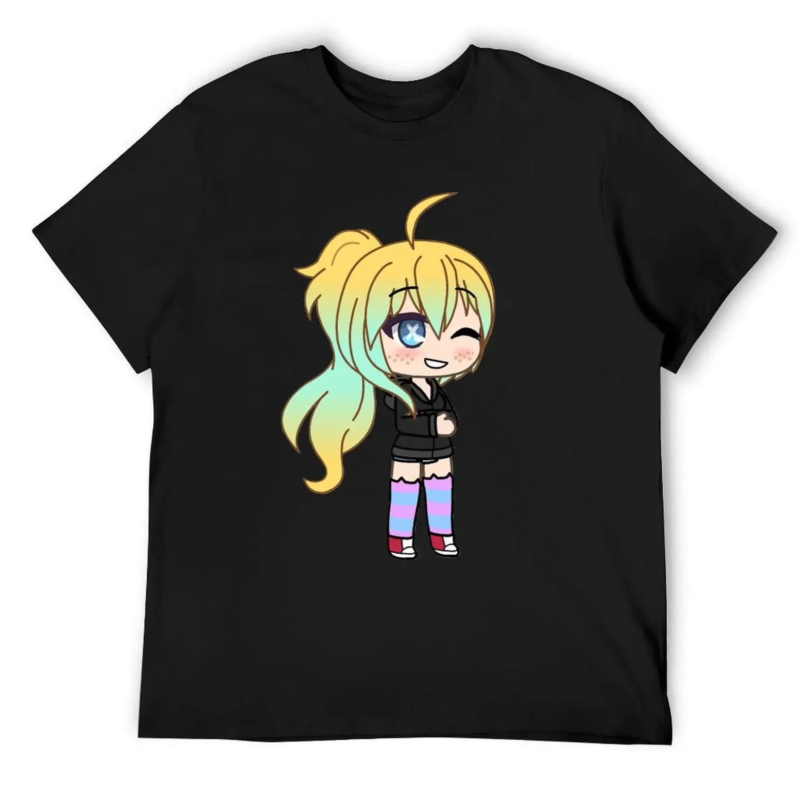 Gacha Life Girl с милой сериями GLMM Gacha. Футболка аниме вещи дешевые винтажные футболки