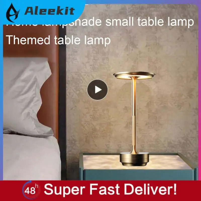 

Dimming Touch Control Stepless Dimming Bedside Lights Silver Led Lighting Table Lamp Scratch-resistant Durable Built-in Battery