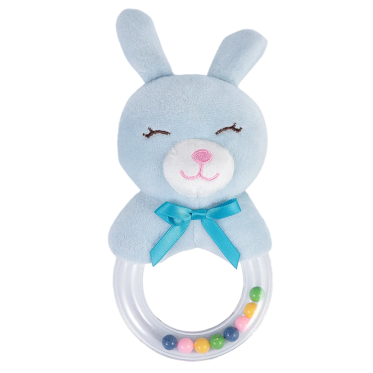 Мягкие игрушки кольцо для укуса младенцев колокольчик милый ребенок плюшевый