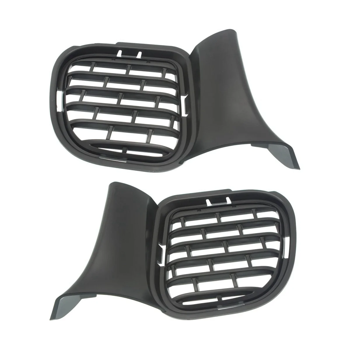 

Car Front Bumper Lower Grill Grille Moulding Cover for 2015-2018 Fog Light Bezel 68259763AA 68259762AA