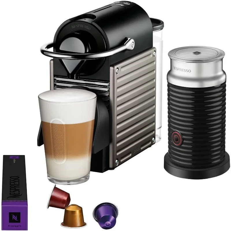 Nespresso Pixie Single-Serve Espresso Machine in Electric Ti