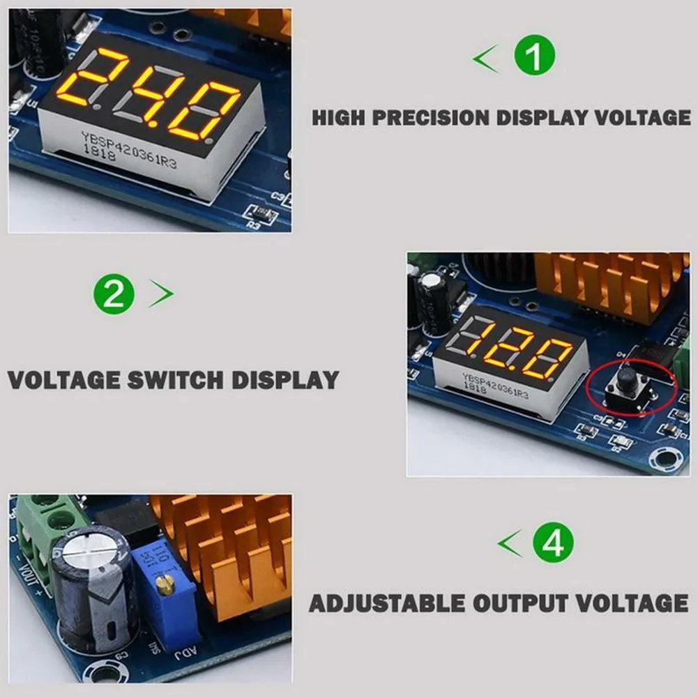 

Booster Board XH-M411 Module Screw Terminals 2.5A Output 3-35V To 5V-45V 5A Boost Converter DC-DC Power Supply