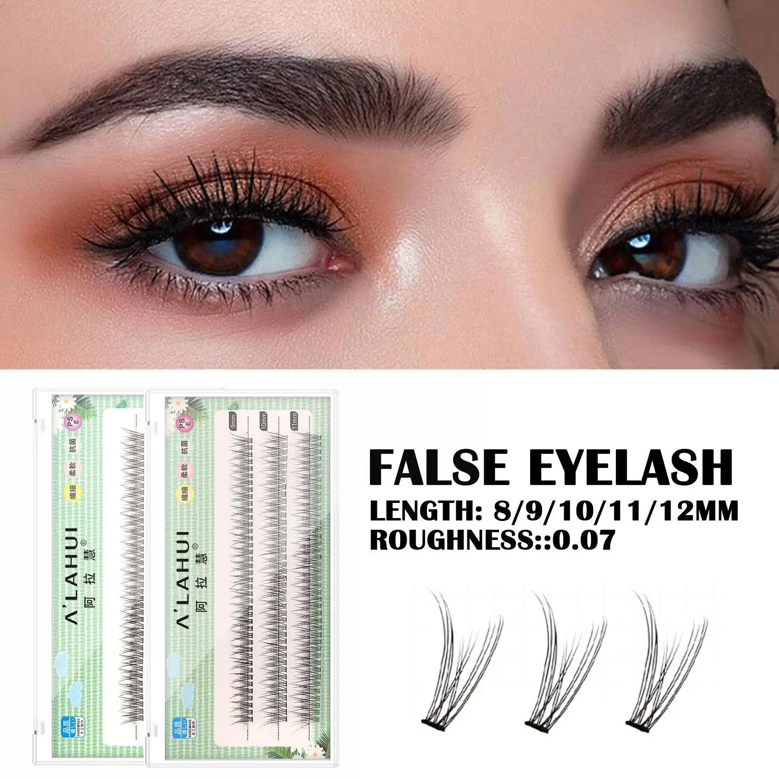 

Ресницы для наращивания Fishtail, натуральные накладные ресницы, самопрививающиеся ресницы типа A, 2022 искусственный кластер, новинка F G8L0