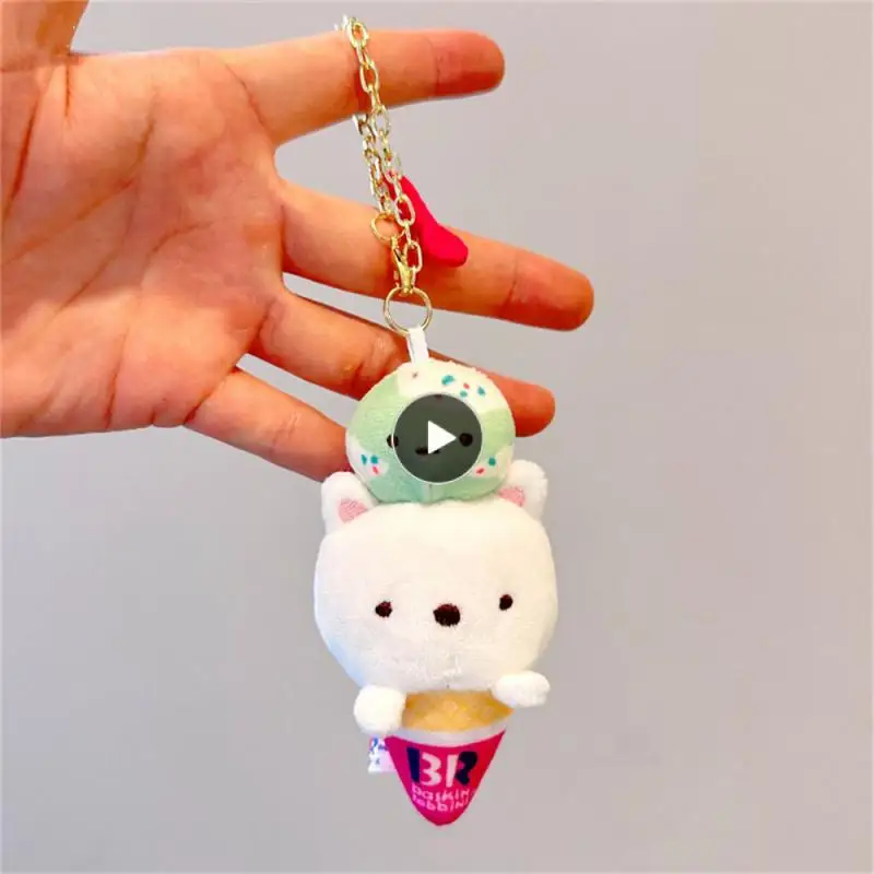 

Bag Pendant Animals Comfortable Hanging Ornaments Durable Cartoon Soft Cartoon Pendant Bag Keychain Plush Toy Keychain Plush Toy