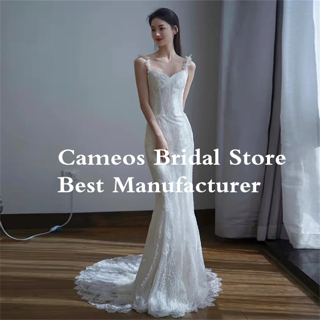 

Женское свадебное платье с юбкой-годе, V-образным вырезом и открытой спиной