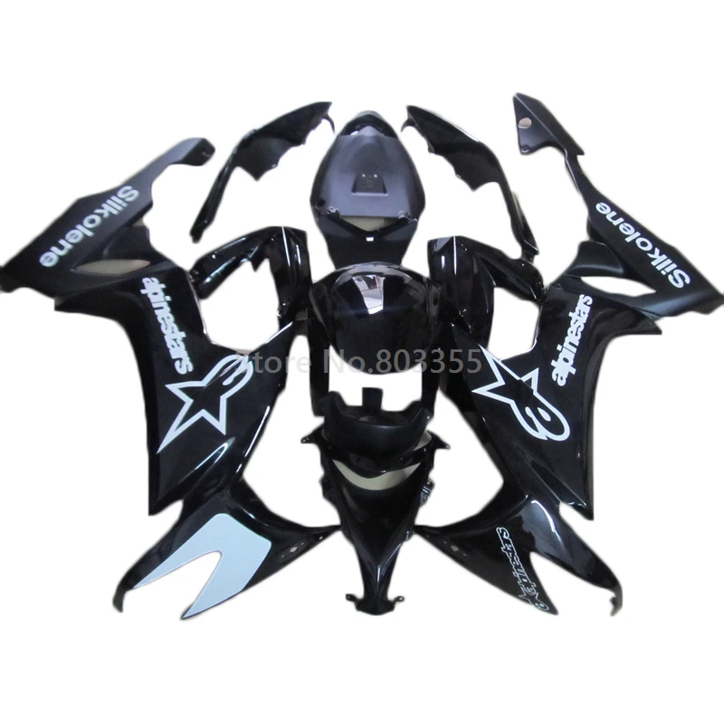 

2008 2009 2010 2011 Kawasaki ZX10R высококачественные комплекты обтекателей zx10r 08 09 10 11 черно-белый обтекатель для мотоцикла FT03