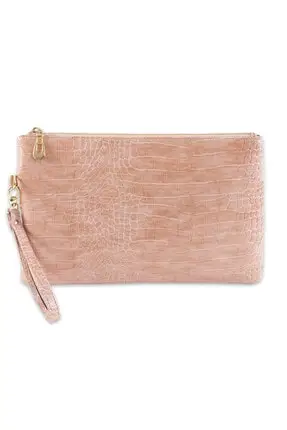 Женская маленькая сумка клатч с рисунком крокона| |