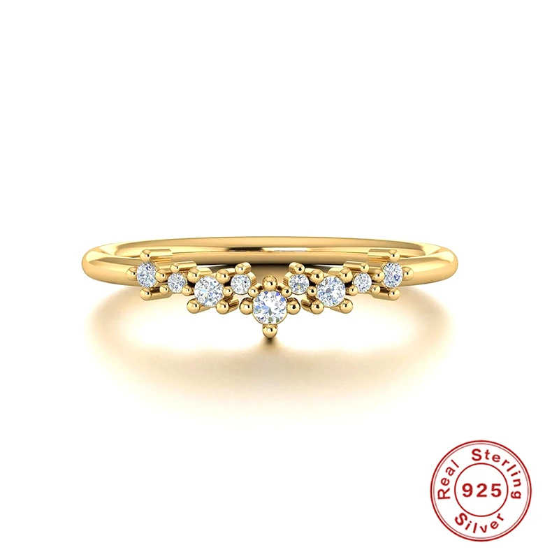 

ROXI Shiny Geometry White Zircon Stone Ring for Women 925 Sterling Silver Rings Jewelry Wedding Finger Ring Aros Plata 925 Mujer