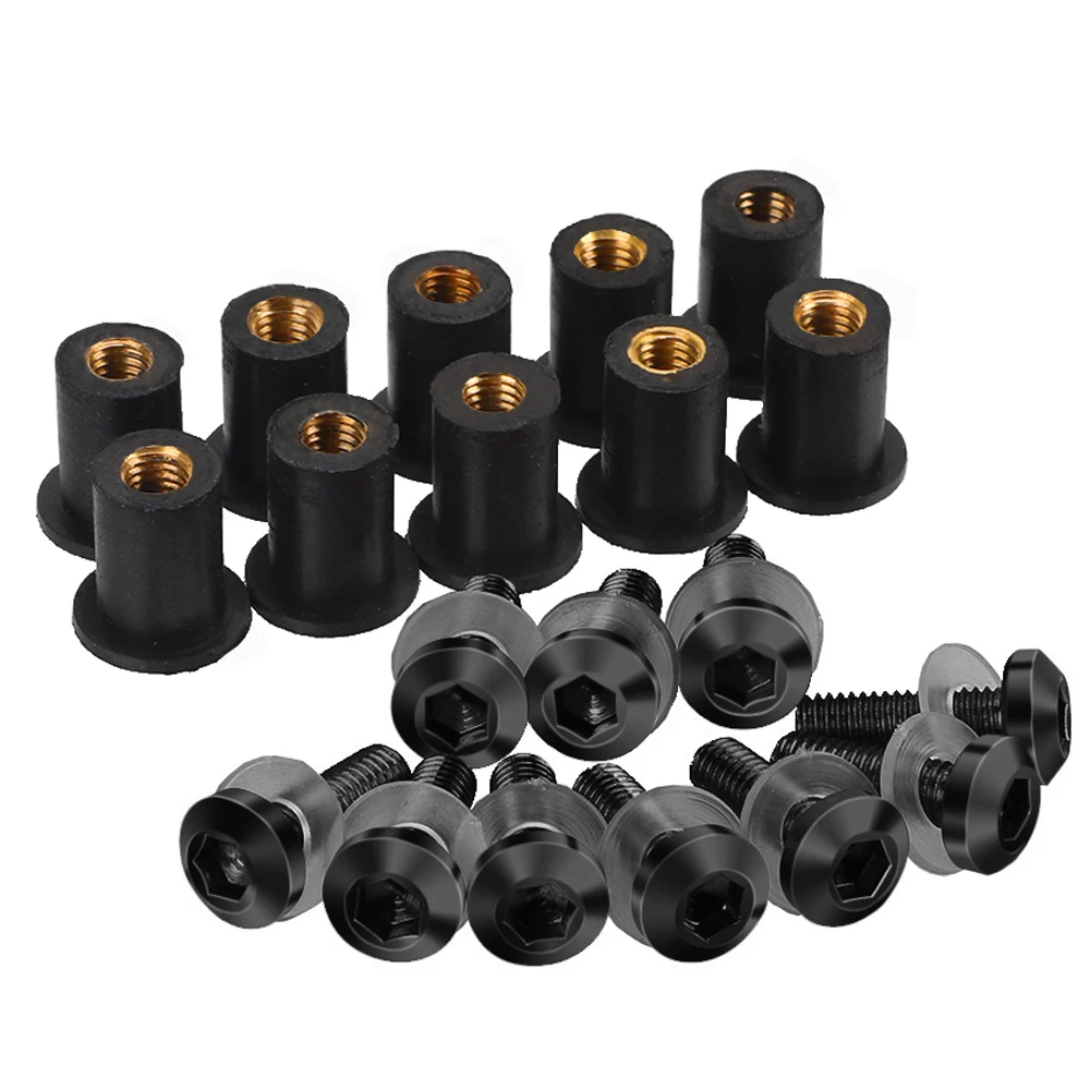 

10 шт. обтекатель ветровой экран комплект винтов болтов крепежные гайки для лобового стекла для Honda CBR600RR CBR1000RR CBR250RR CBR 600 1000 250 RR