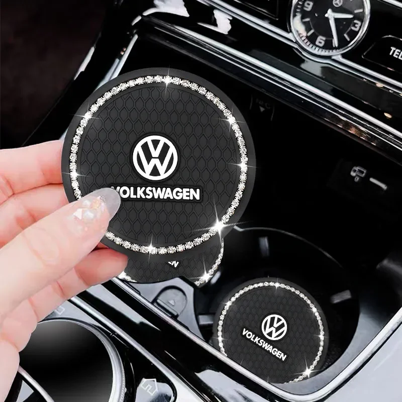 1/2 шт. алмазная автомобильная подставка для чашки с водой противоскользящий