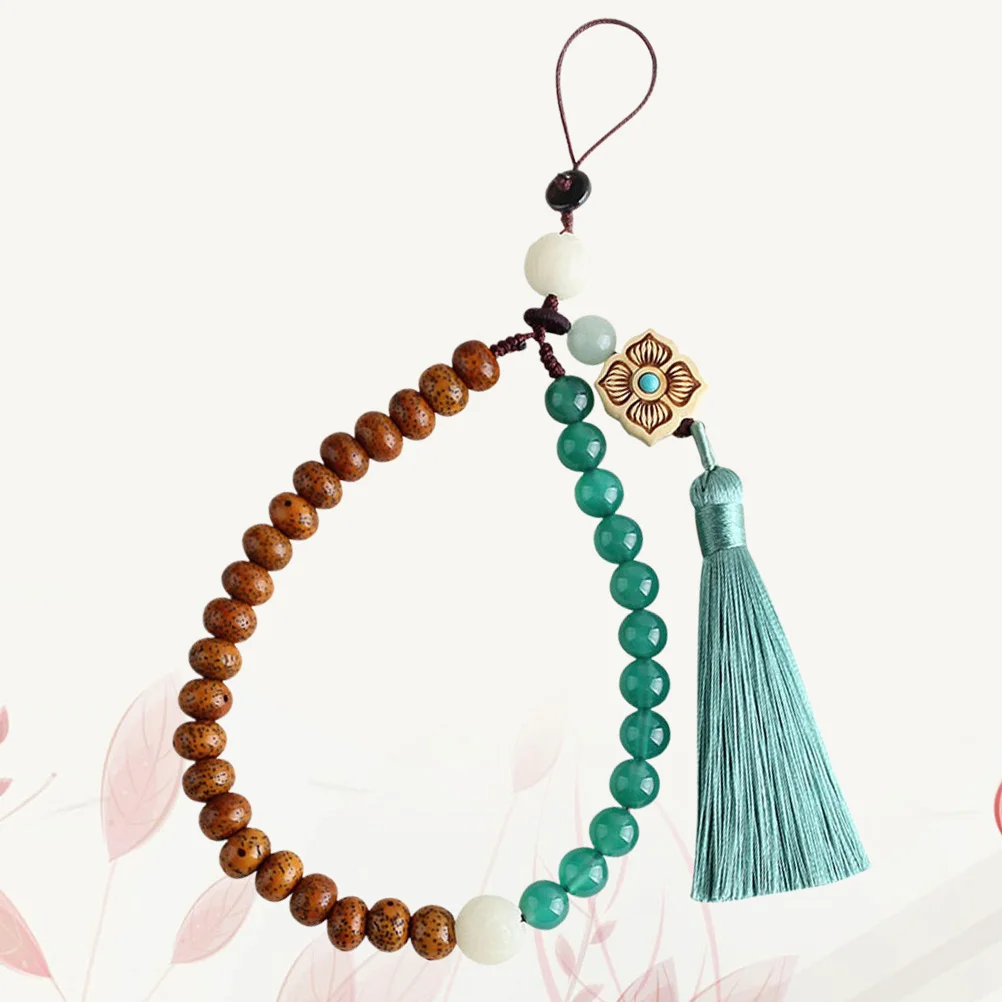 

Beaded Keychain Wristlet Phone Strap Short Wristband Straps Hand Cellphone Women's
