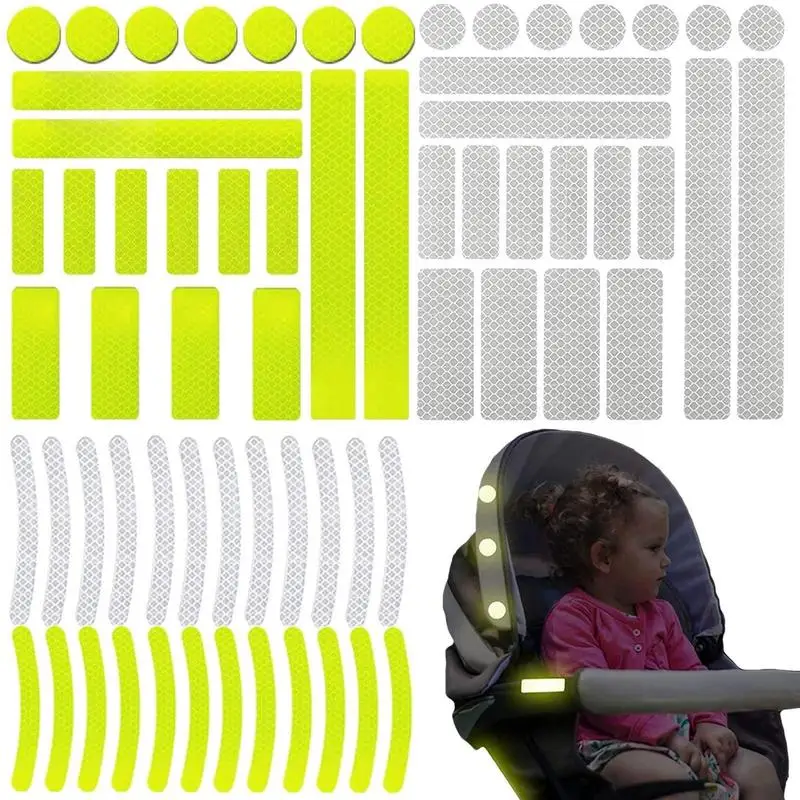 

66 шт., светоотражающие наклейки для автомобиля