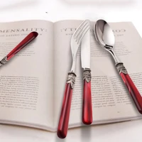modern designer cutlery set classic portable kitchen utensils fork spoons full stainless dessert dinner faqueiro home tableware