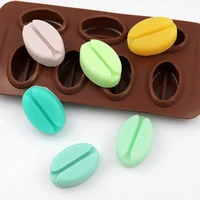 1pc coffee bean mould silicone chocolate molds cake decorating tools temperature resistant bakeware kitchen gadgets cake tools