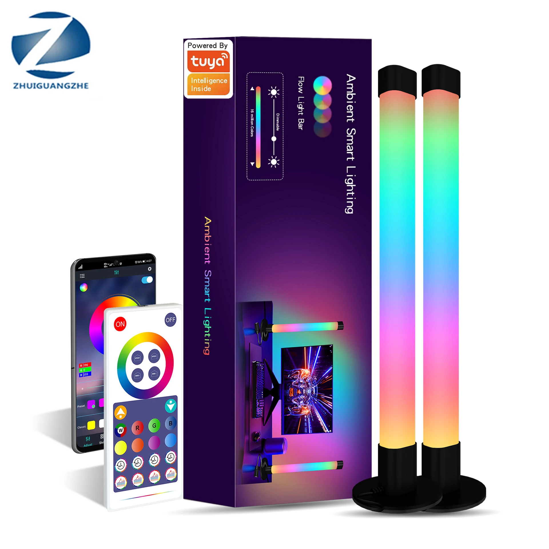 

RGB Music Rhythm Doodle Smart LED Rhythm Light Computer TV Desktop Ambient Light Voice-activated Dazzling Light WIFI Symphony