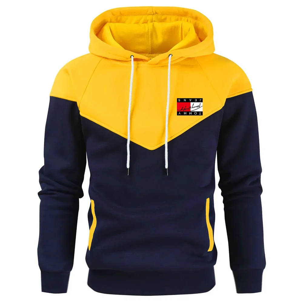 Мужская толстовка Tolstovka с капюшоном и вышивкой букв на флисовой подкладке в