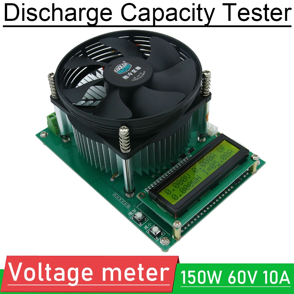 

150 Вт 60 в 10 А Регулируемая постоянного тока электронная нагрузка 18650 тестер емкости разряда литиевой батареи 12 В постоянного тока мощность A11