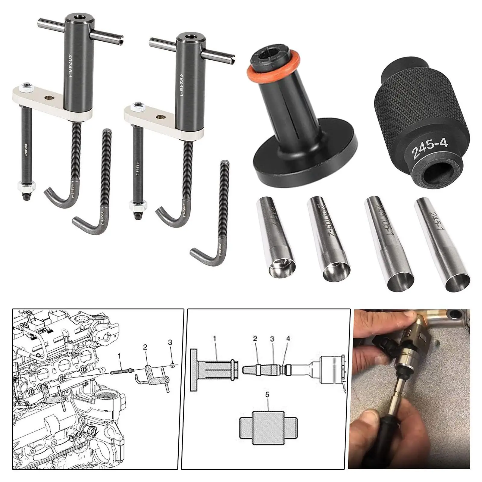 Топливная флейта GM245 высокопроизводительная прочная сборка набор инструментов
