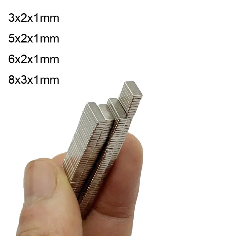 

3x2x1 5X2x1 8x3x1 небольшие блочные магниты N35 3*2*1 Неодимовый Магнит 5*2*1 Постоянный NdFeB мощный магнит 6*2*1 8*3*1