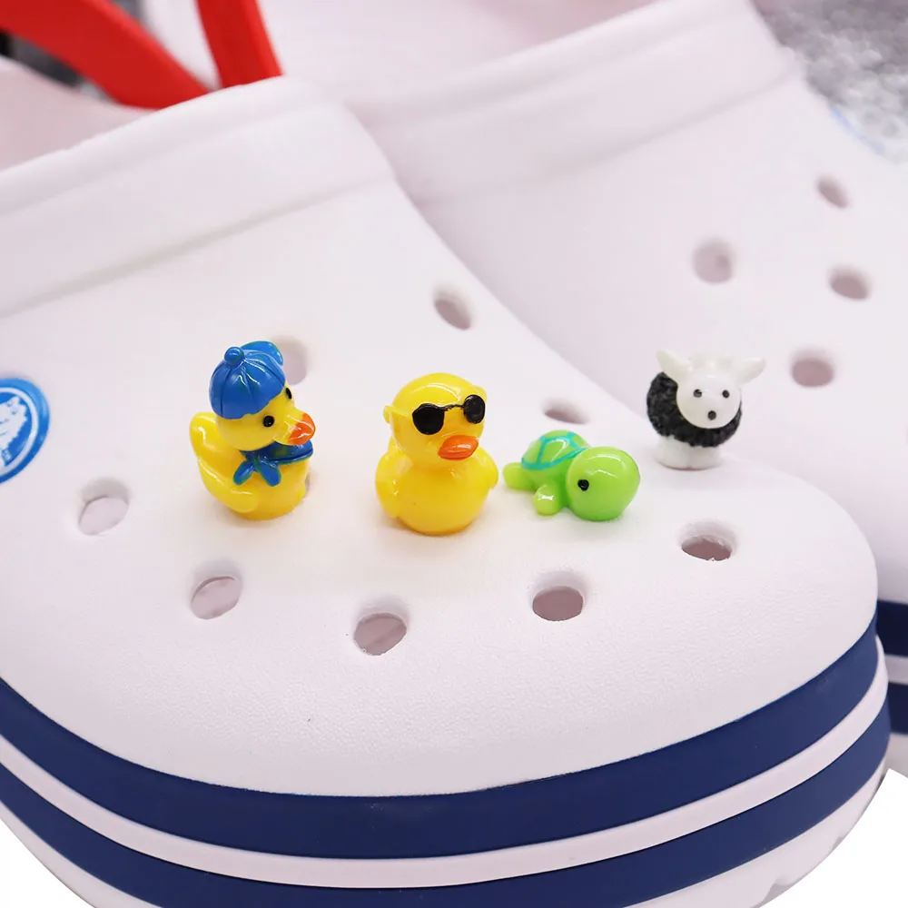 1Pcs Duck Cow Animal Resin Shoe Charms Sandals Shoes Accessories Decorations for Croc JIBZ Children Birthday Gifts 1Pcs Duck Cow Animal Resin Shoe Charms Sandals Shoes Accessories Decorations for Croc JIBZ Children Birthday Gifts
