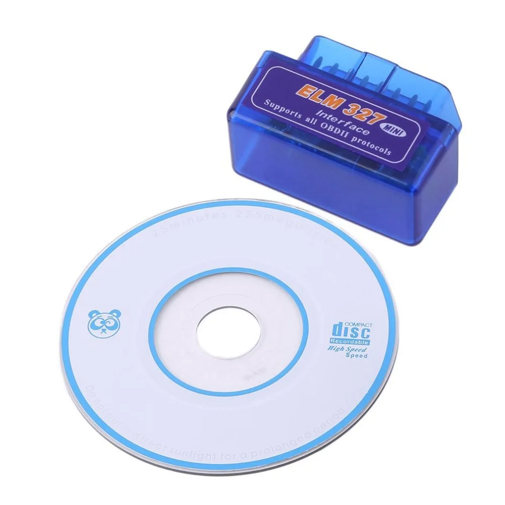 

Car Mini Portable ELM327 V2.1 OBD2 II Diagnostic Auto Interface Scanner Blue Premium ABS Diagnostic Tool