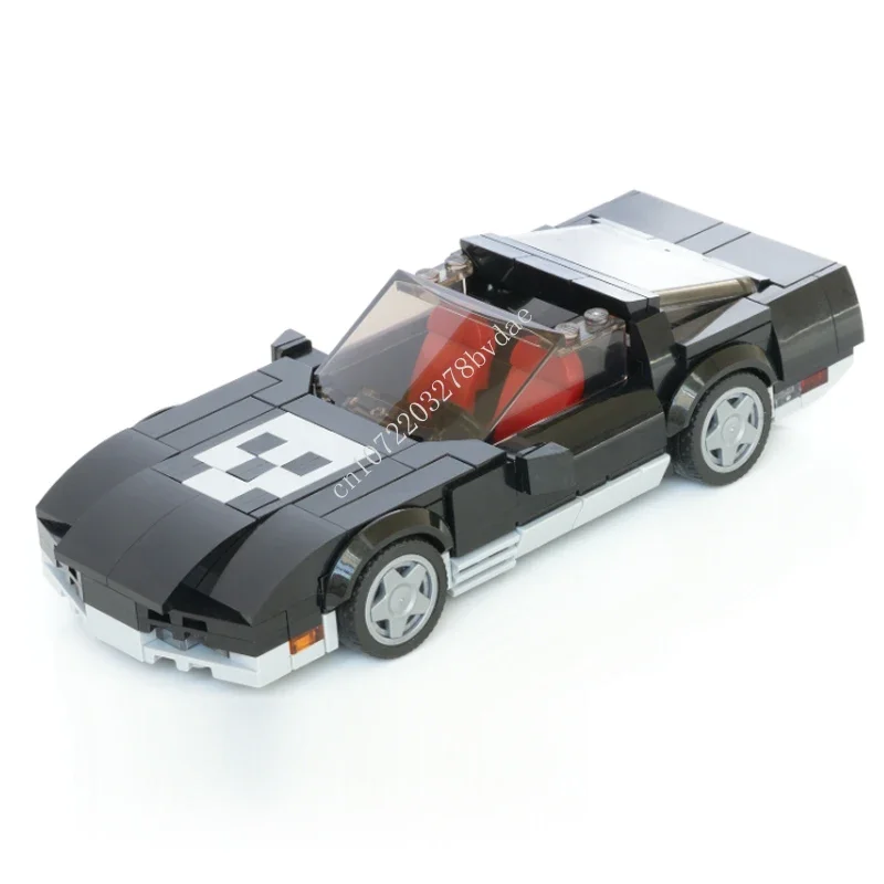 

281PCS MOC Speed Champions Corvette C4 - Skull edition Model Building Blocks Technology Bricks DIY Assembly Kids Toys Gifts