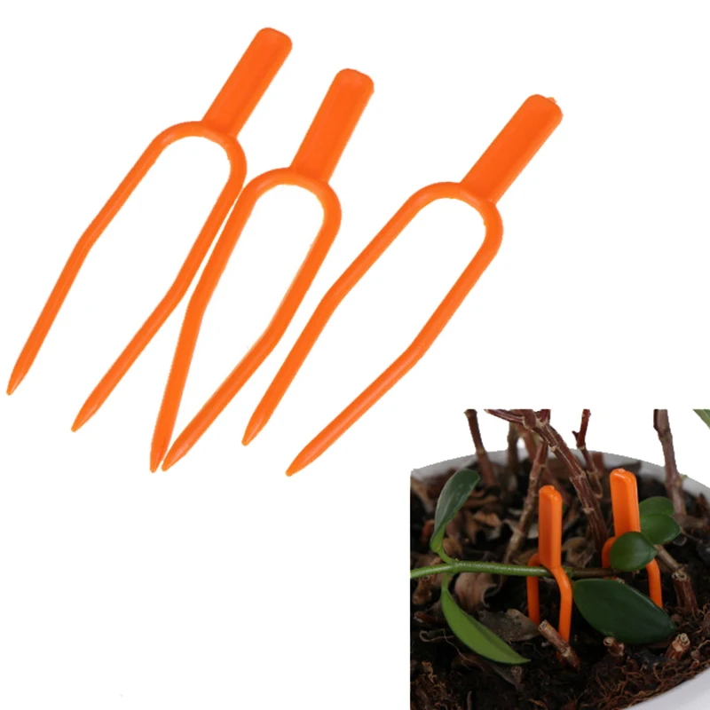 

50pcs strawberry fork Farming clamp Plastic Durable Plant Clip fixing fastening Fixture Clips Farming Clip