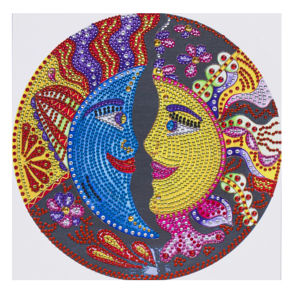 

Moon Sun Diamond Painting Mosaic Art Picture DIY Crafts