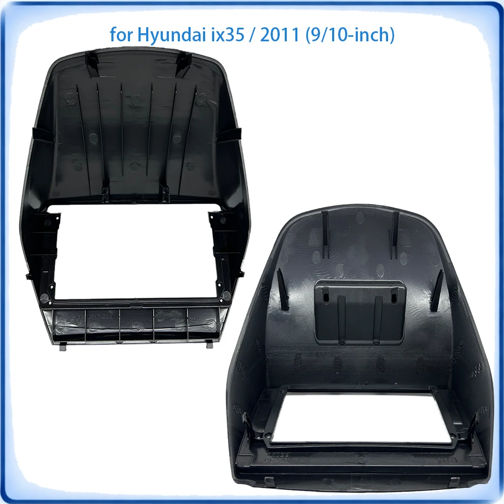 Фото Рамка для автомагнитолы Hyundai ix35 2011, 9/10 дюймов, с проводкой и кабелем питания, аксессуары для авто, Plug & Play №2
