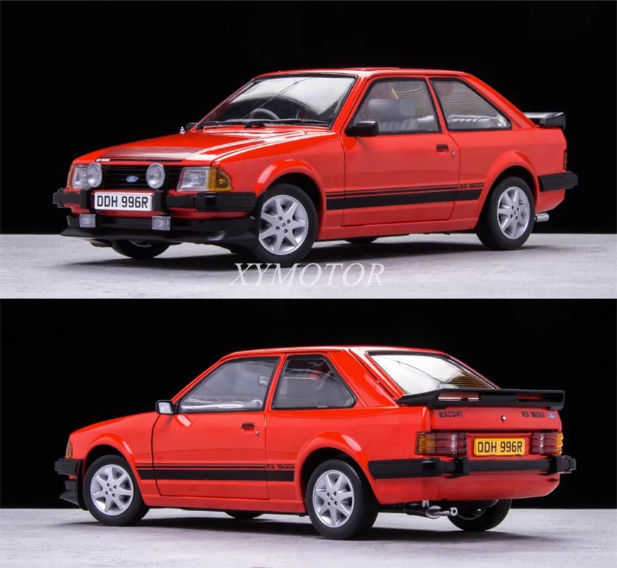 

NEW Sunstar 1/18 For Ford Escort MK3 RS 1600 Diecast Metal Model Car Red/White Toys Gifts Display Collection Ornaments