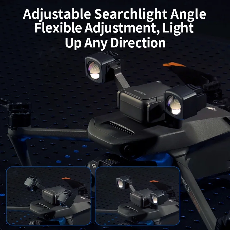 Фото Прожектор для дрона DJI 150 м 40 Вт, прожектор дальнего действия, SOS, ночник, светящаяся лампа для дрона DJI Mavic 3 Enterprise LKTOP №5
