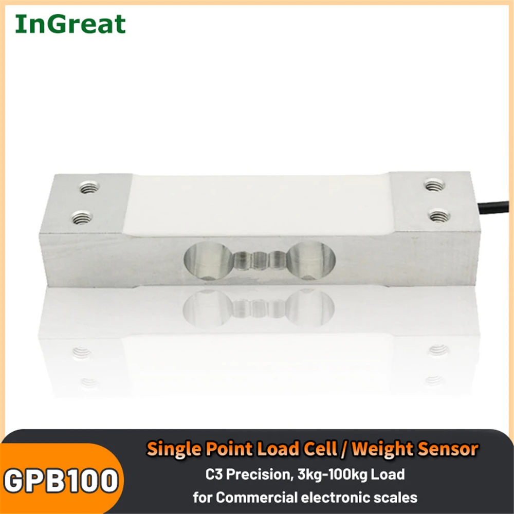 

Pressure Sensor Single Point Load Cell Platform Scale Aluminum Alloy 3-100kg Frame Scale Parallel Beam Weight Sensor C3 Accuracy