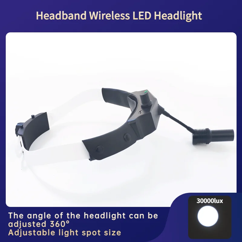 360° Adjustable LED Dental Light Surigal Headlight Dentistry Operation Lightspot Size Ajustable Helmet Lamp ENT Headlamp(TD-V03)