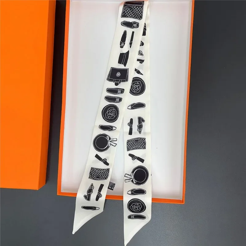 Длинный шелковый шарф