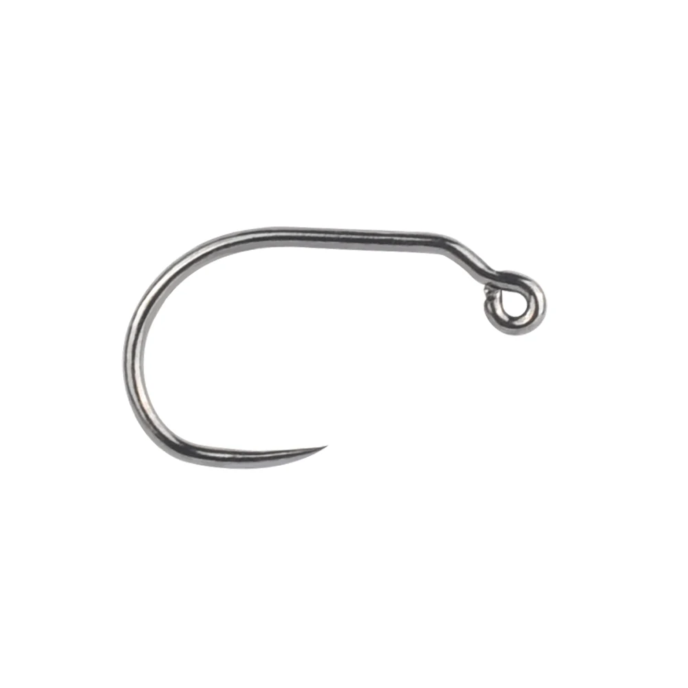 

Master Barbless Wade Gape Jig Hook for Jig Nymph Fly Tying Euro Jig Nymph Tying Competition Style Fly Hooks Ultra Sharpe Black