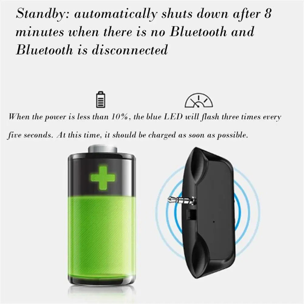 Аудиоадаптер 5 0 совместимый с Bluetooth штекер 3 мм конвертер приемника для