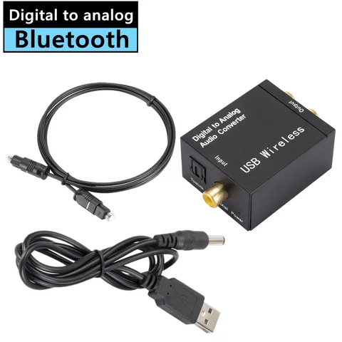 Цифро-аналоговый Стандартный Bluetooth 4,0 оптоволоконный Toslink коаксиальный сигнал к усилителю аудиодекодера RCA R/L