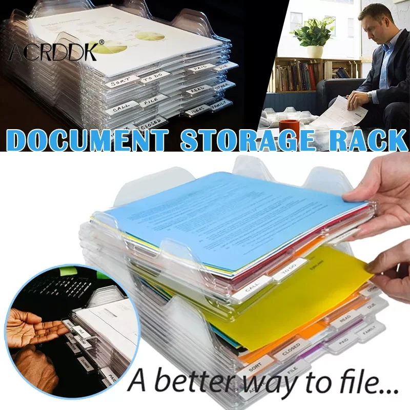

1 шт. коробка для хранения файлов, стойка для документов, органайзер, поднос, Штабелируемый для журналов, бумаги, офиса FC