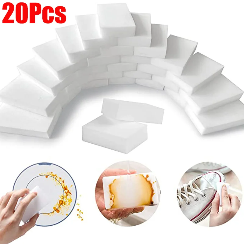 

20 шт., кухонные нано-губки, 10x6x2 см