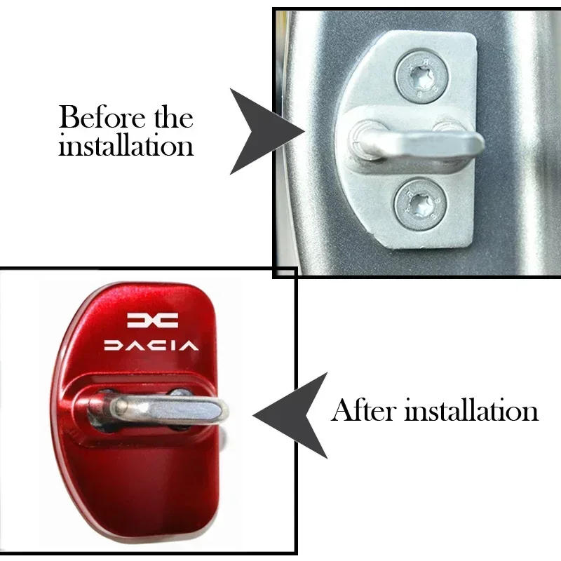 Для Dacia Bigster Dokker Duster Jogger Lodgy Logan Spring Sandero крышка замка двери автомобиля защитный