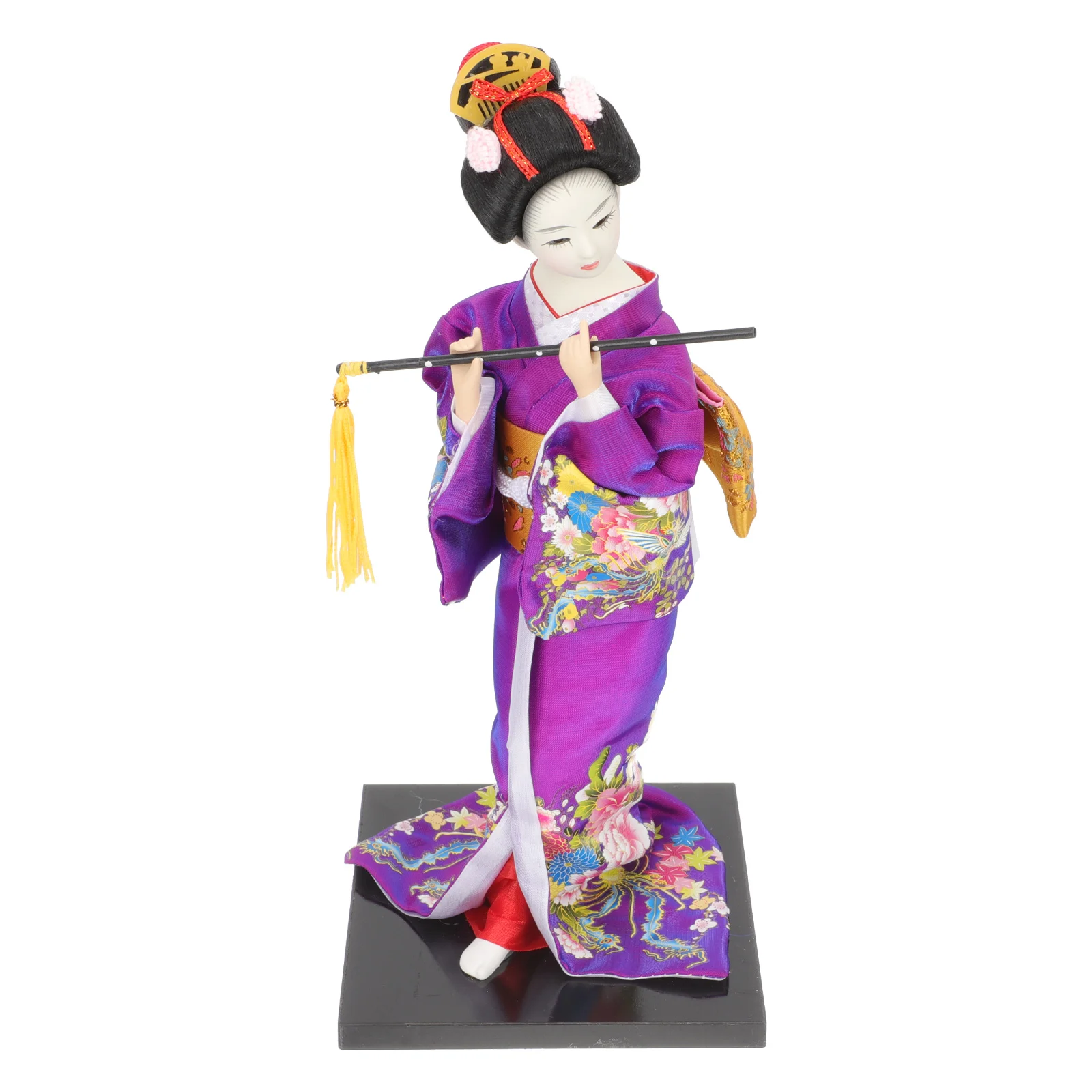 

Japanese Kimonogeisha Figurine Ornament Home Gadgets Japan Kokeshi Decorasian Oriental Desktop Statue Figure Ethnic Decoration